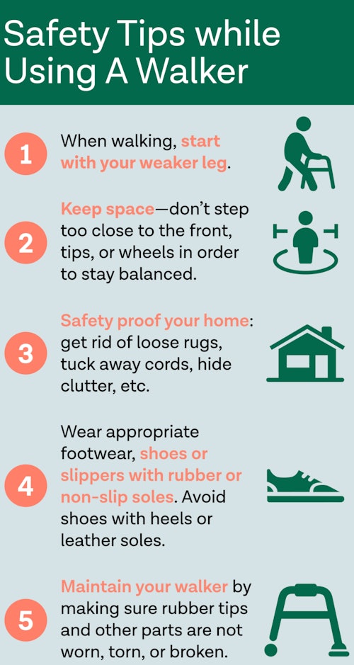 safety tips for using a walker